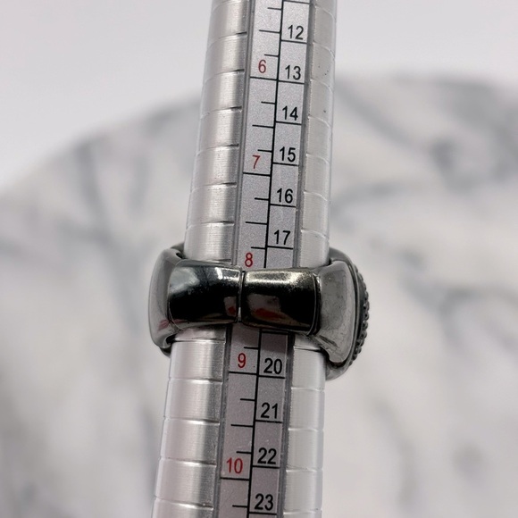 Skull Band Fashion Ring with Crystals - Picture 8 of 8